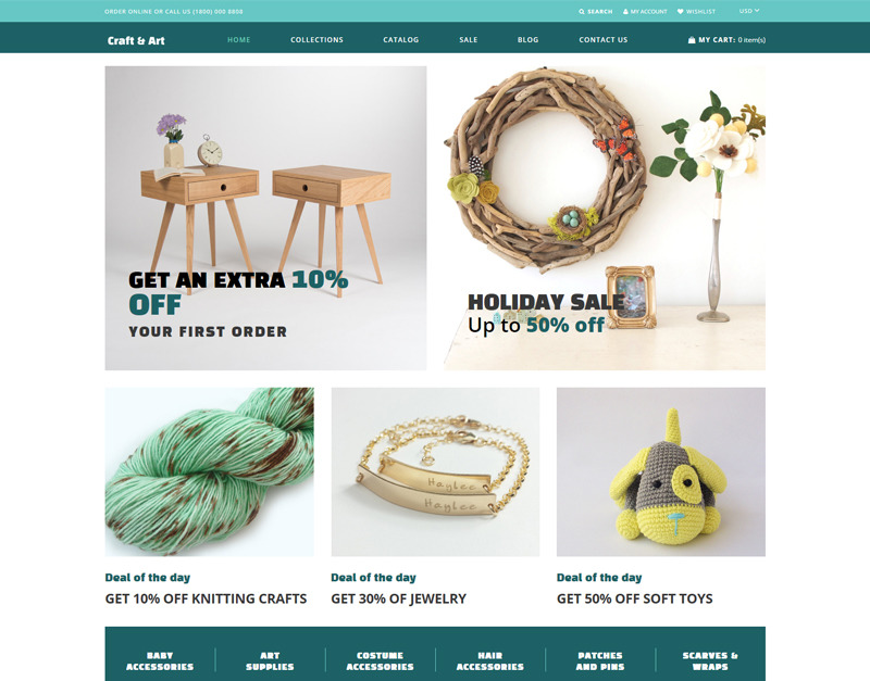 Craft & Art Handmade & Craft Store Shopify Theme