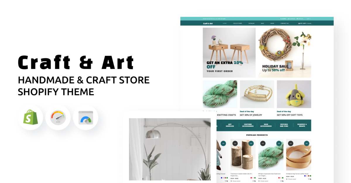 Craft & Art Handmade & Craft Store Shopify Theme
