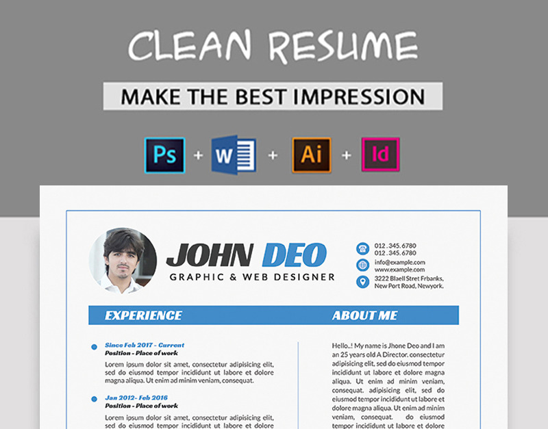 John Deo Resume Template 77917 TemplateMonster