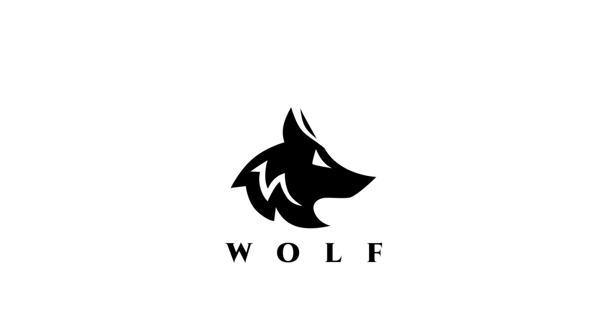 Wolf Head Logo Template #78348 - TemplateMonster