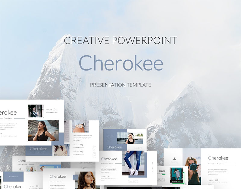 Cherokee PowerPoint Template #78479 - TemplateMonster