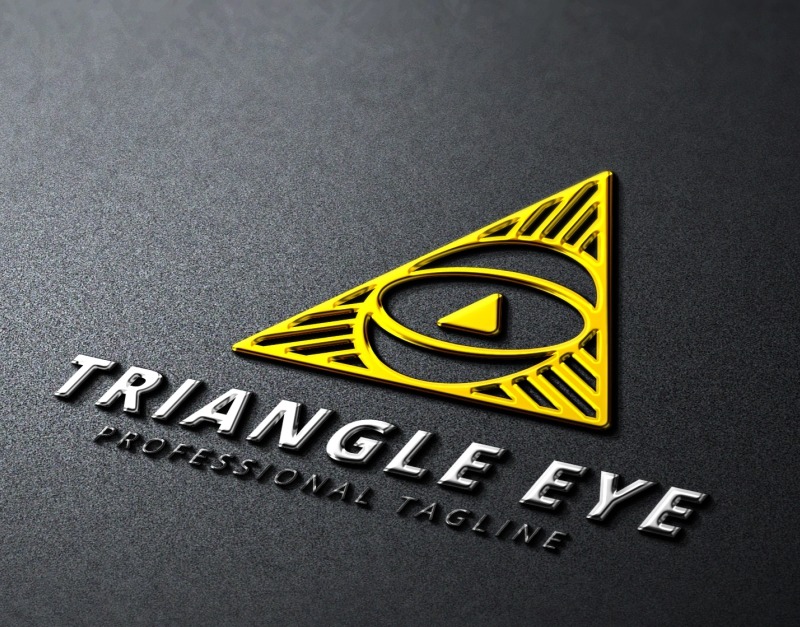 Triangle Eye Logo Template 78840 TemplateMonster