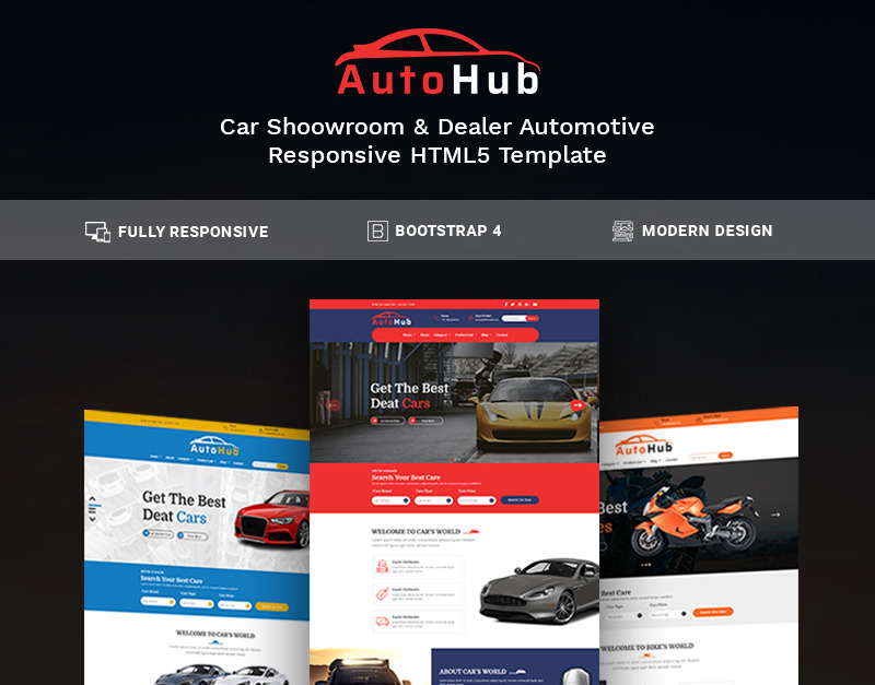 AutoHub Website Template
by weblizar