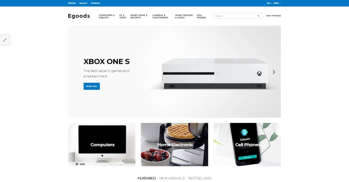 Egoods - Modern Electronics Shop OpenCart Template
by RockThemes