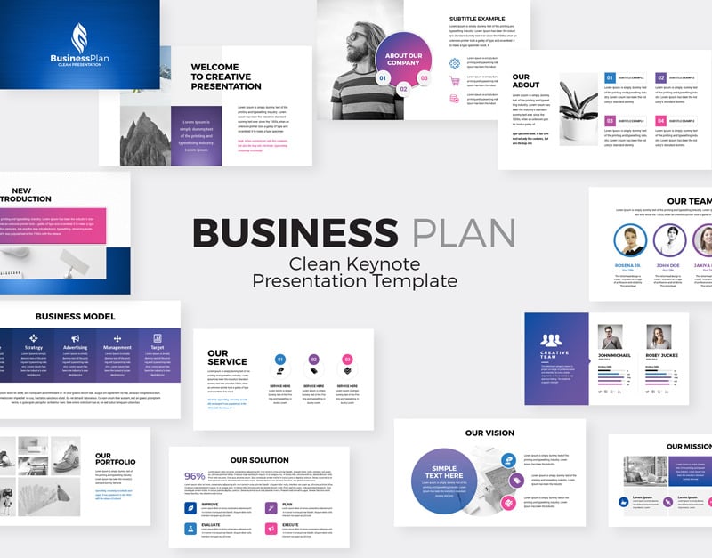 Business Plan Presentation - Keynote template