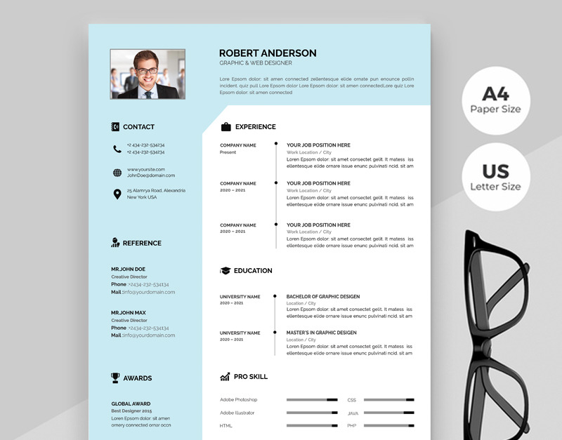 Robert Anderson Resume Template #79351 - TemplateMonster