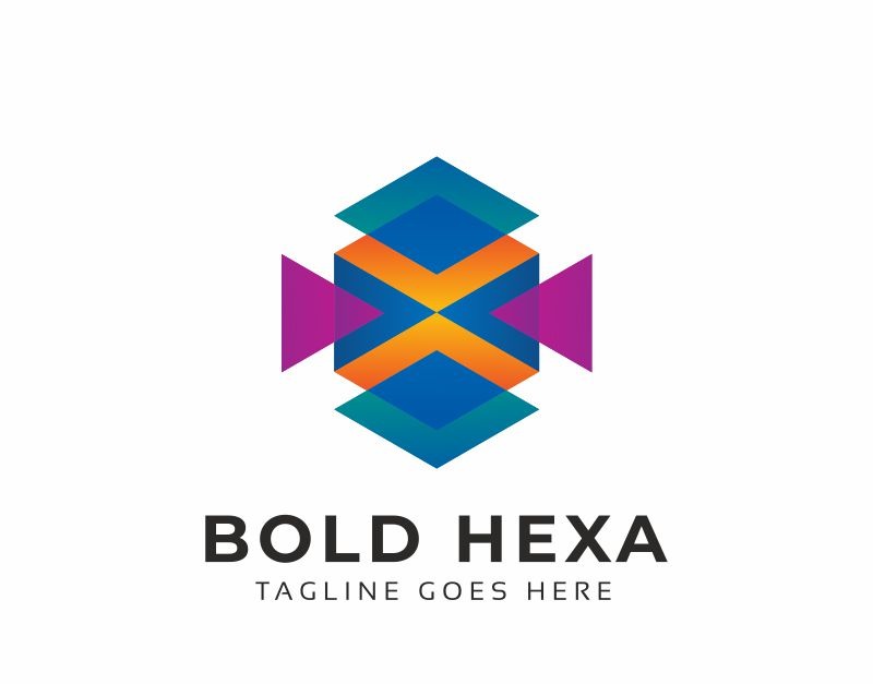 Bold Hexagon Logo Template Templatemonster