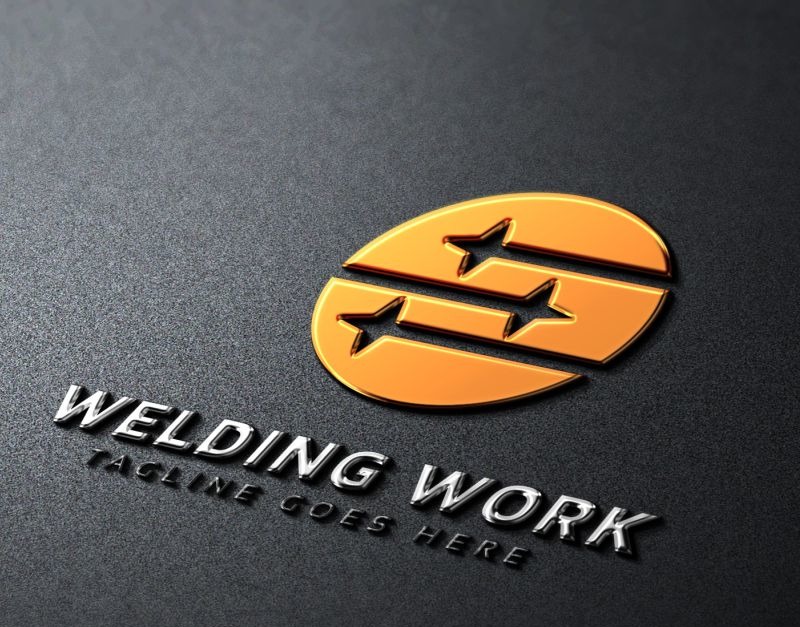 Welding Work Logo Template #79457 - TemplateMonster