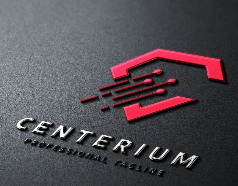 Centerium C písmeno Logo šablona #79500 - TemplateMonster