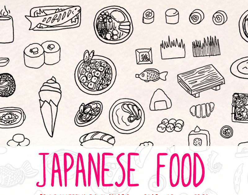 93 Delicious Japanese Food - Illustration - TemplateMonster