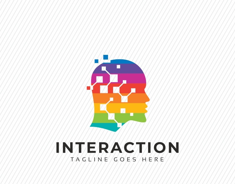 Modèle de logo d'interaction #80287 - TemplateMonster