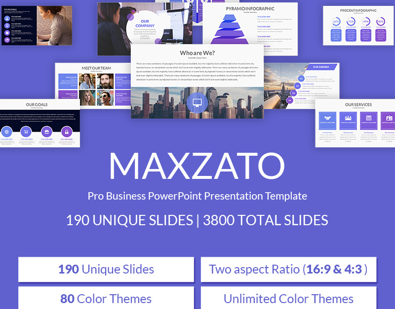 Modele Powerpoint Pro Modèle PowerPoint Maxzato Pro Business - TemplateMonster