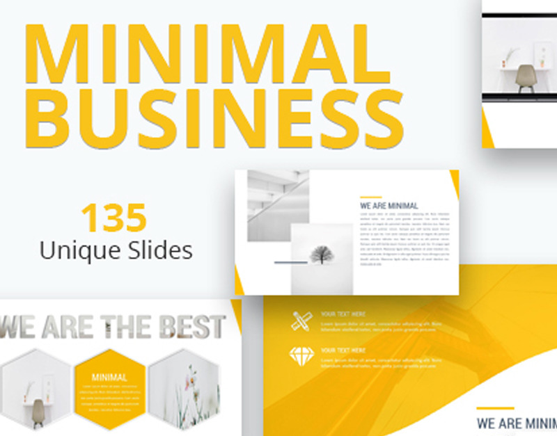 Modèle PowerPoint Premium Business Minimal - TemplateMonster