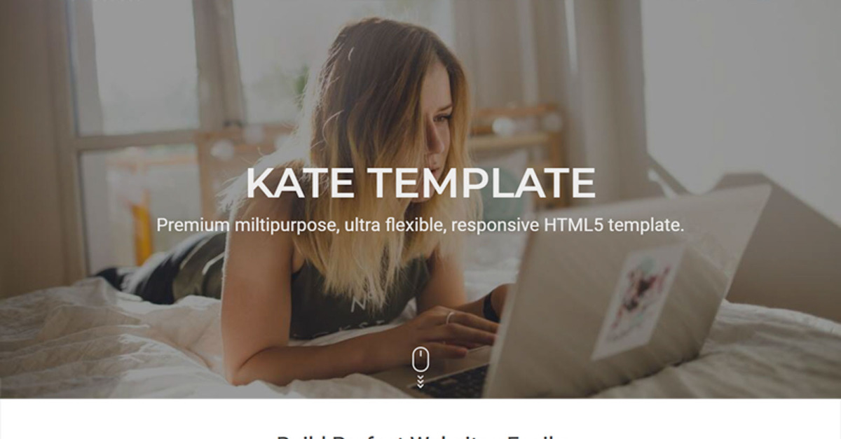 Modèle de site Web polyvalent Kate #81718 - TemplateMonster