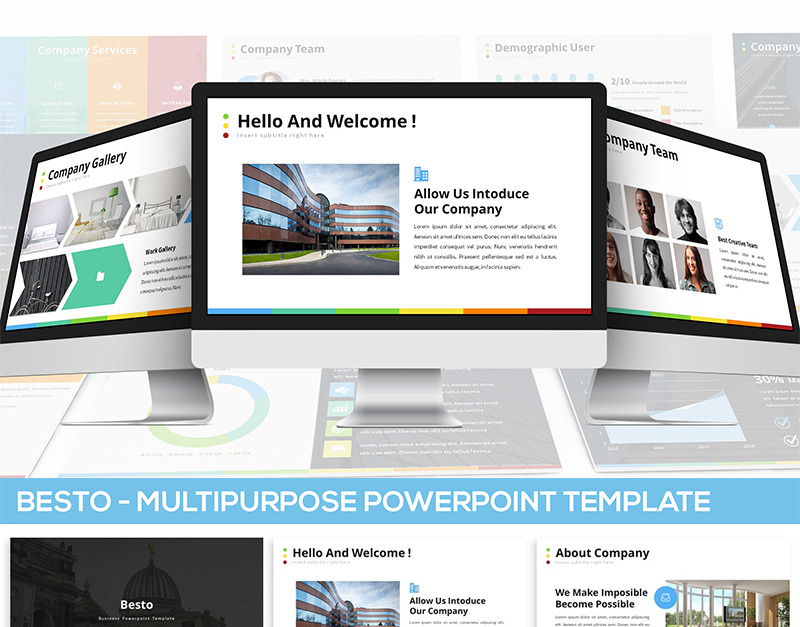 Besto - Mehrzweck-PowerPoint-Vorlage - TemplateMonster