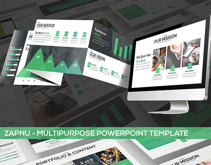 Zapnu - Mehrzweck-PowerPoint-Vorlage - TemplateMonster