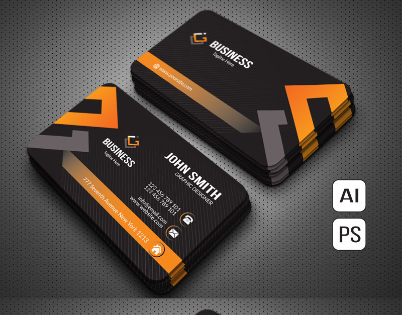 Clean Professional Business Card - Corporate Identity Template