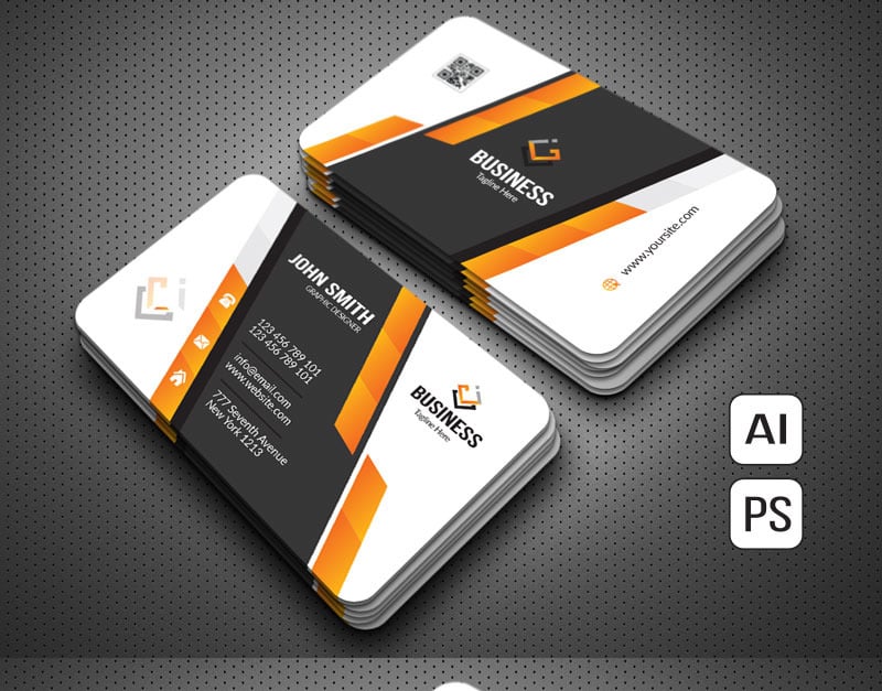 Corporate Professional Business Card - Corporate Identity Template