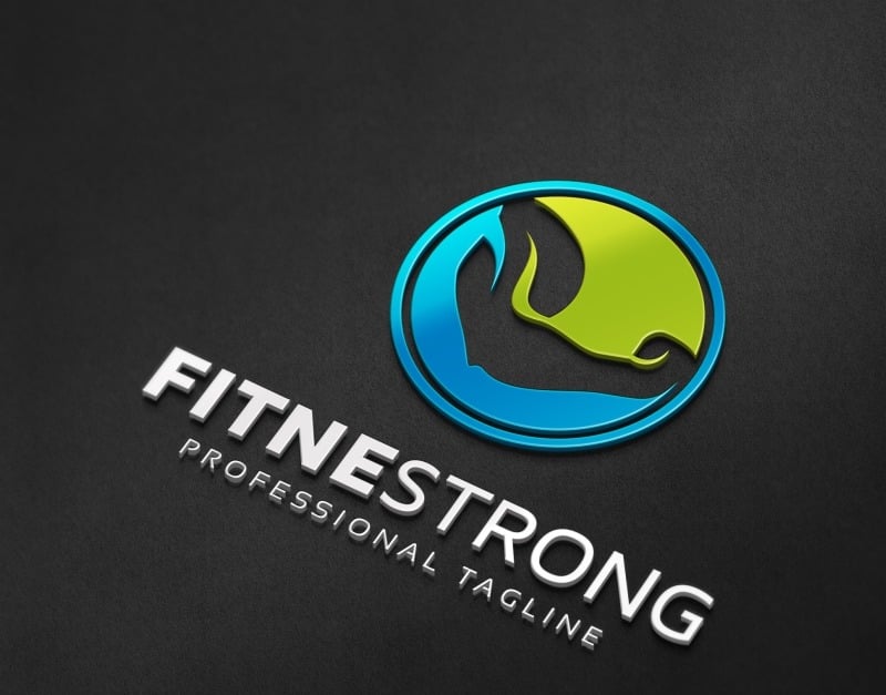 Fitness Strong Logo Template #83516 - TemplateMonster