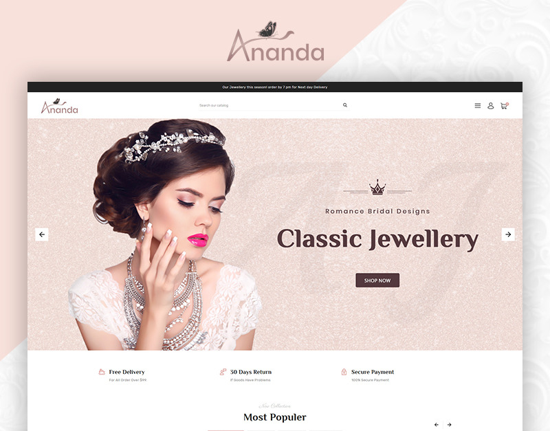 Ananda Royal Jewellery Store OpenCart Template