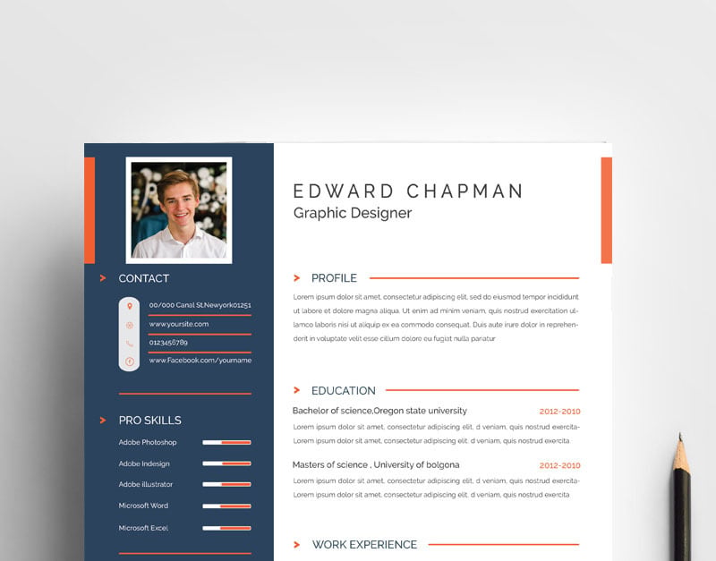 Eaward Chapman Resume Template 84054 TemplateMonster