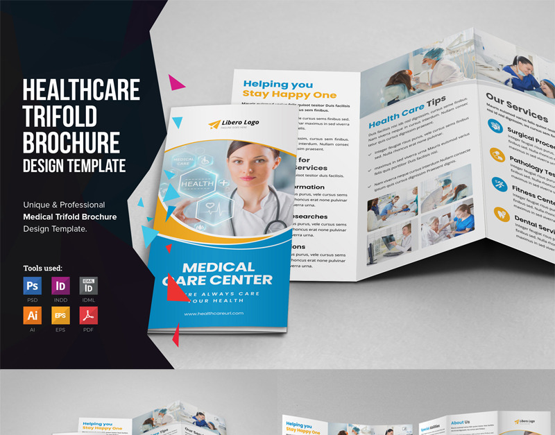 Medilife - Medical Healthcare Trifold Brochure - Corporate Identity ...