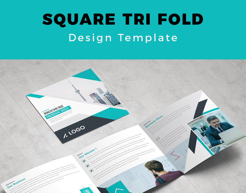Graminor Square Trifold Brochure - Corporate Identity Template