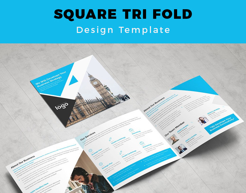 Lemay Square Tri fold Brochure - Corporate Identity Template