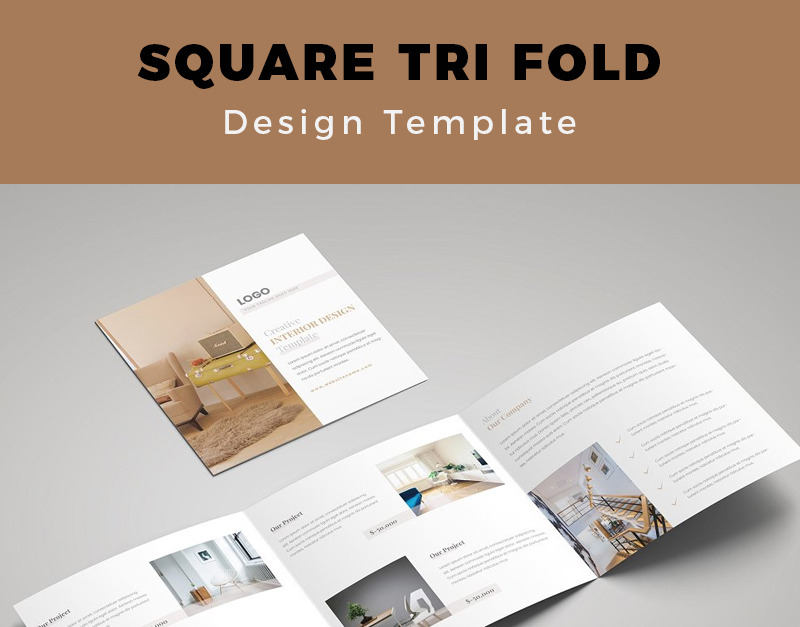 Sheps Real Estate Square Trifold Brochure - Corporate Identity Template