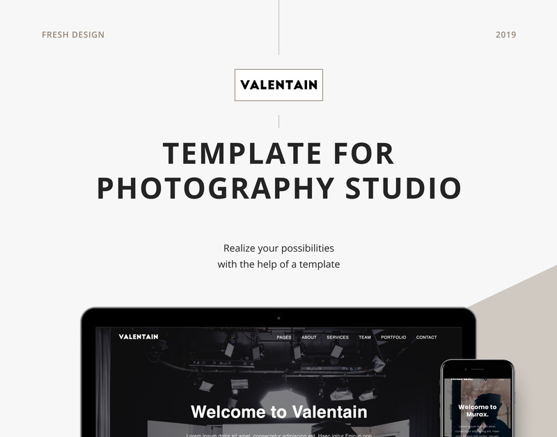 Valentain - Photography Studio Landing Page Template
by oleko_themes