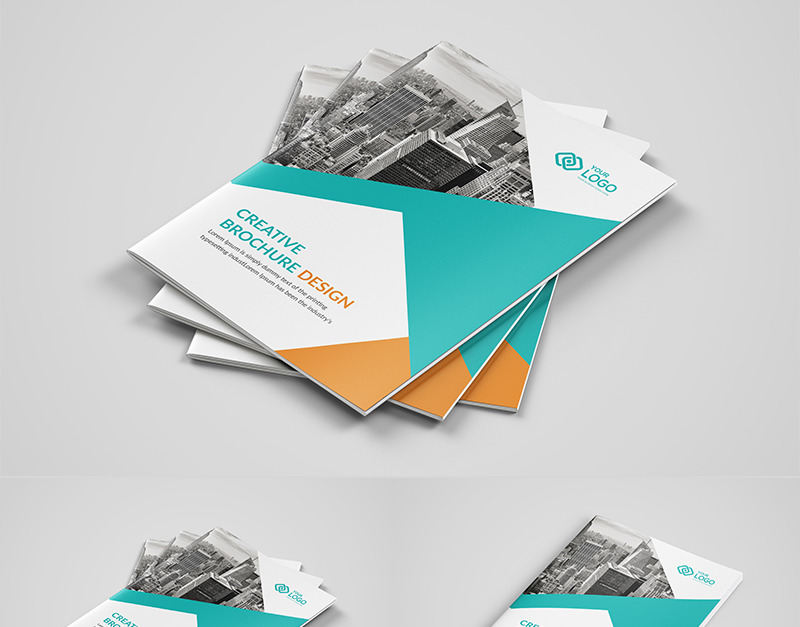 Business Bi-fold Brochure Design - Corporate Identity Template