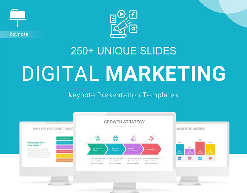 Digital Marketing - Keynote template - TemplateMonster