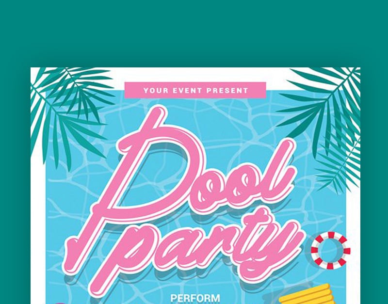 Pool Party Flyer - Corporate Identity Template