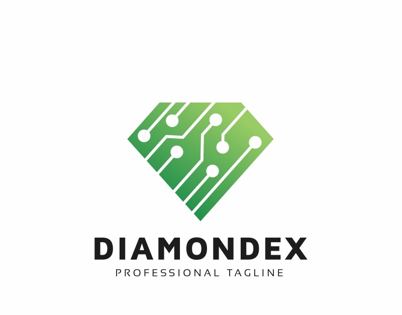 Diamond Tech Logo Vorlage #91822 - TemplateMonster