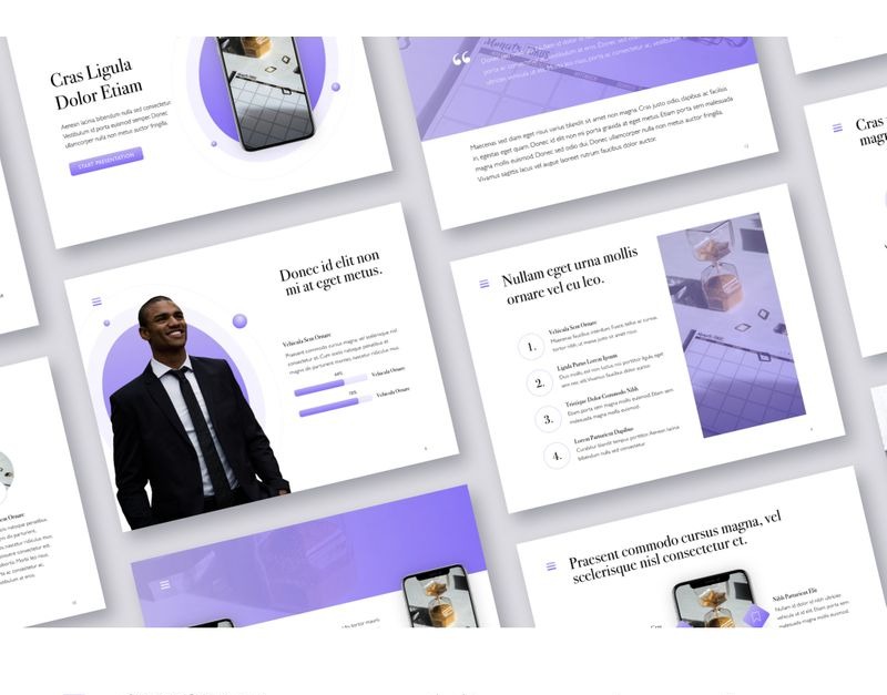 Wide Range PowerPoint template 92439 TemplateMonster