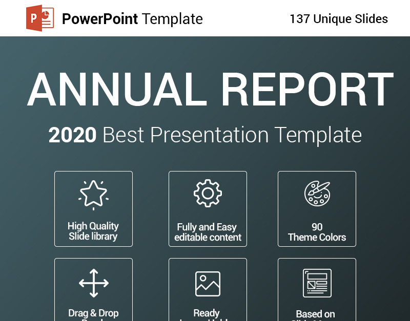 Annual Report PowerPoint Template #93339 - TemplateMonster