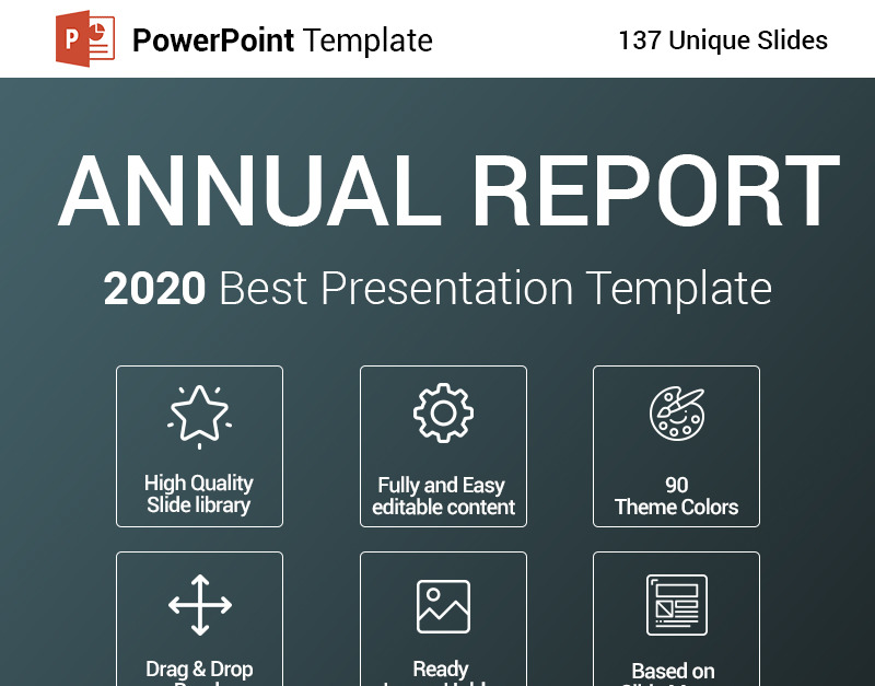 Modello Powerpoint Di Relazione Annuale Templatemonster 7188