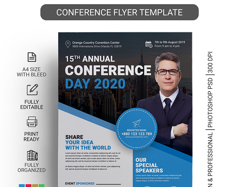 Business Corporate Conference Flyer template