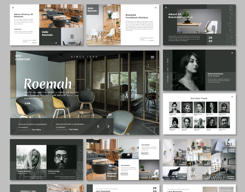 Roemah - Furniture & Home Decoration PowerPoint Template