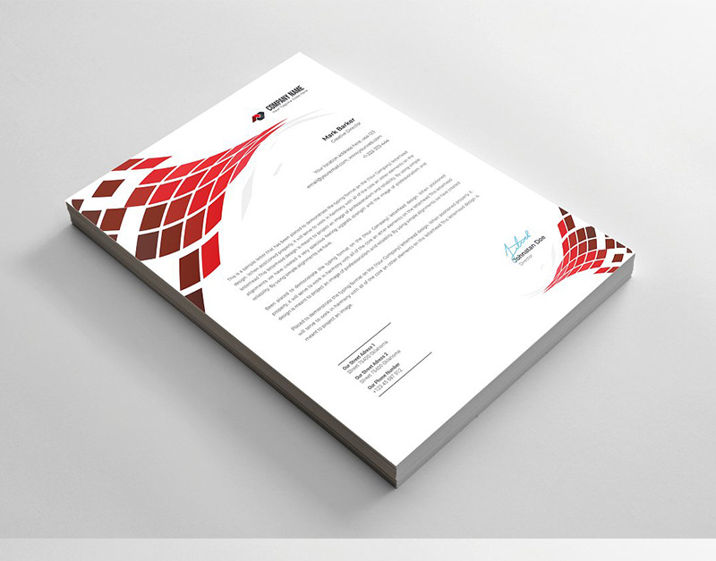 Abstract Letterhead - - Corporate Identity Template