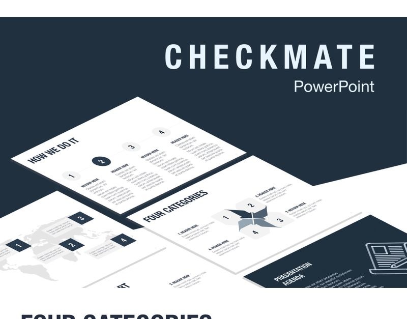 Checkmate PowerPoint template #96349 - TemplateMonster
