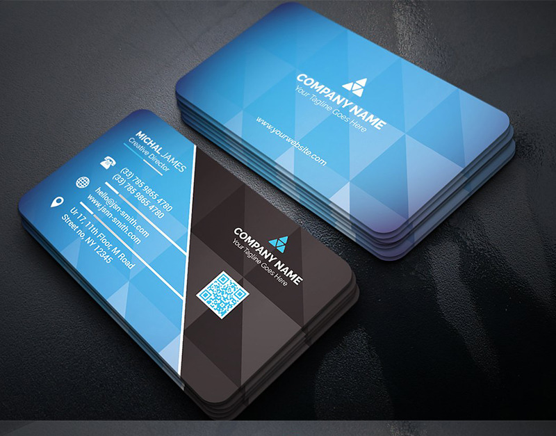 Geometric Business Card - Corporate Identity Template