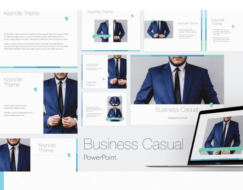 Plantilla de PowerPoint informal de negocios