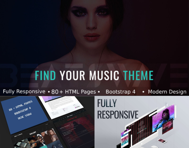 BeatsWave - Creative Music HTML