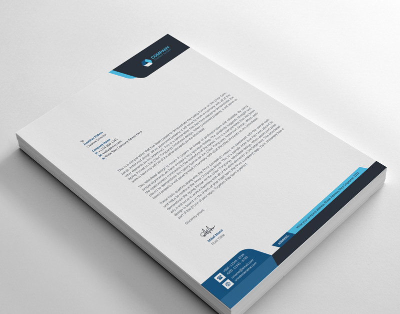 Letterhead - Corporate Identity Template - TemplateMonster