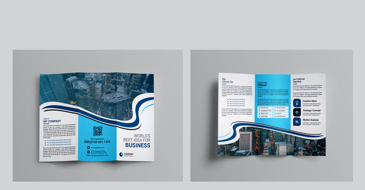 Tri-Fold Brochure - Corporate Identity Template