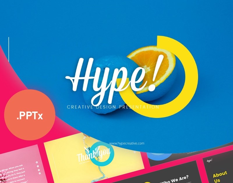 Modelo Hype Creative Business Presentation PowerPoint