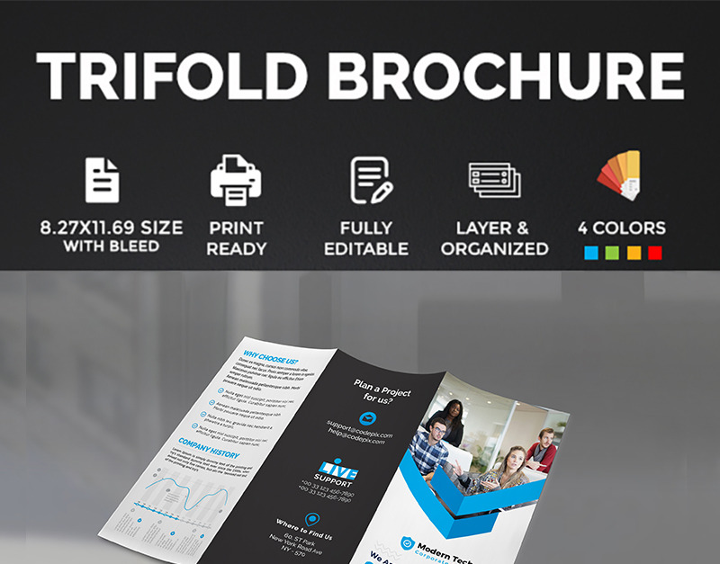 Trifold Brochure - Corporate Identity Template