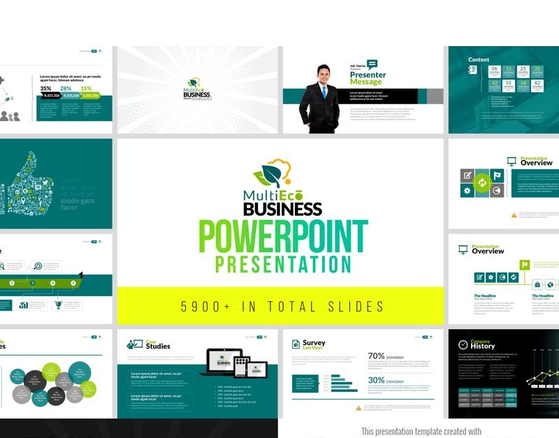 MultiEco | Business PowerPoint template - TemplateMonster