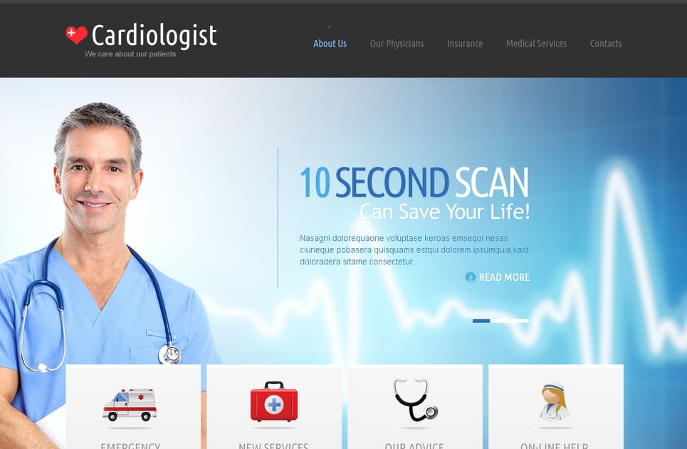 Сайты медицинских журналов. Medical website Templates. Medicine web Portal.